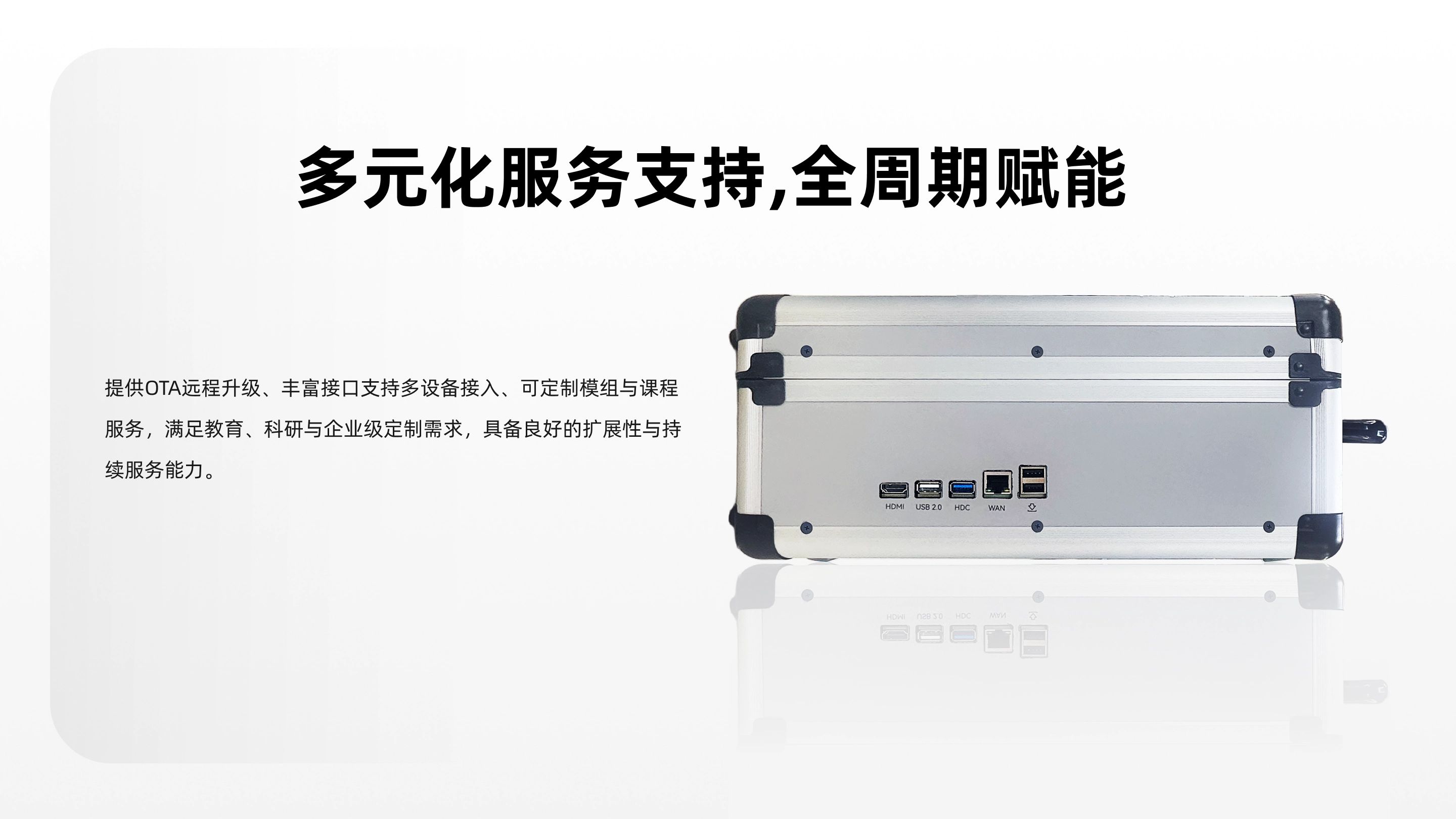 多元化服务支持，全周期赋能